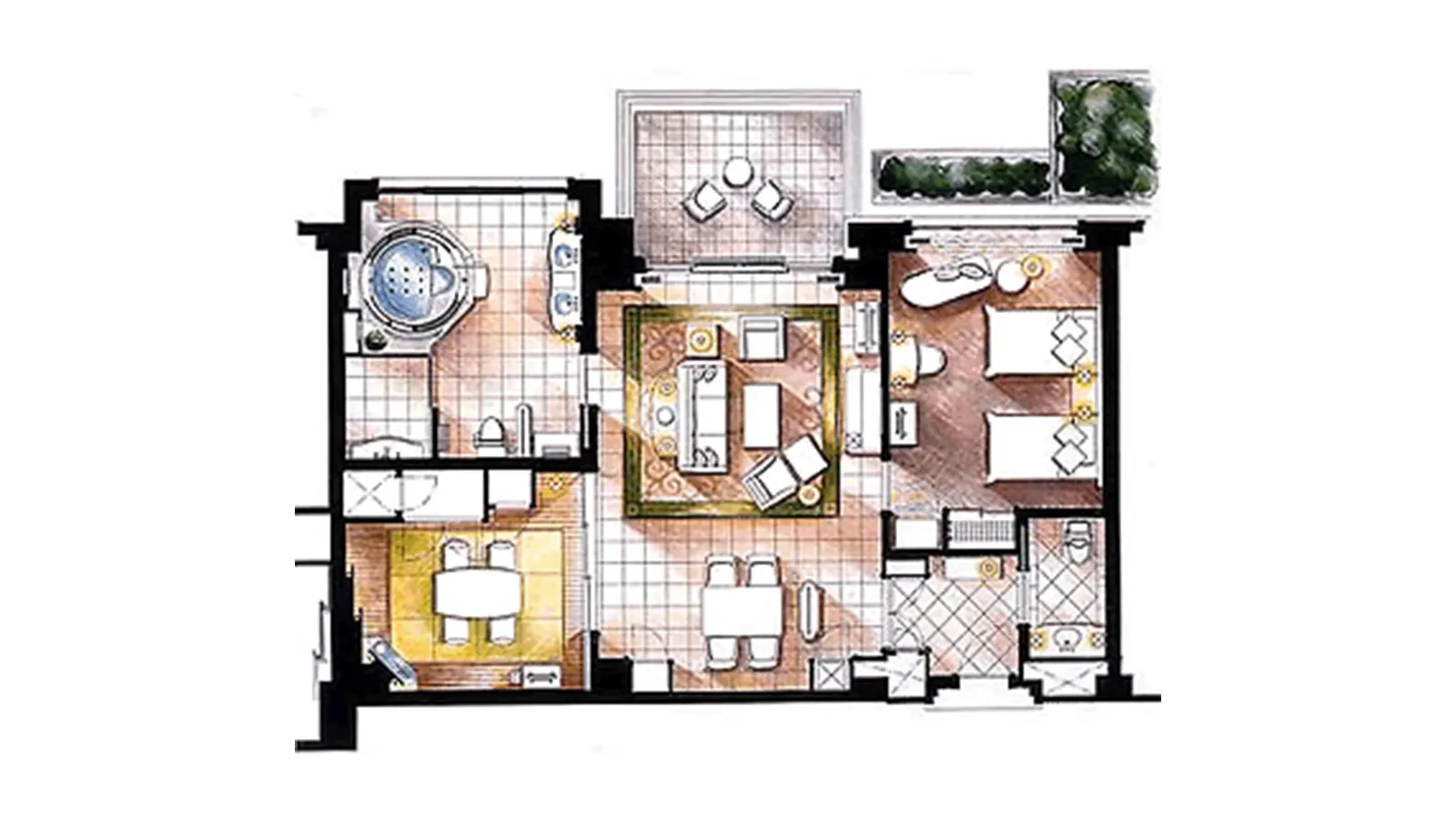 サンクチュアリ・ヴィラ ドゥーエ バリアフリー｜客室｜グランド