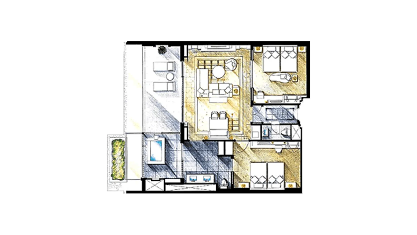 スーパースイートグレード（Sグレード）｜客室｜エクシブ箱根離宮