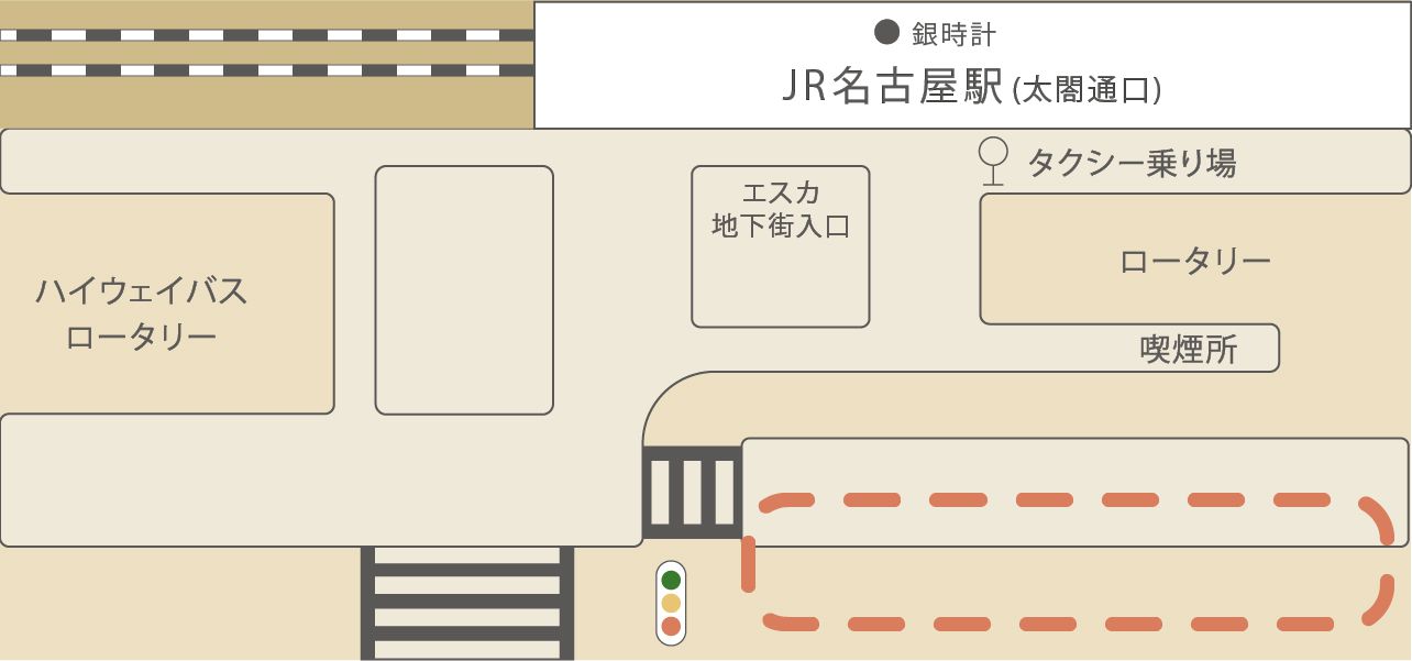 JR名古屋駅送迎バス乗り場