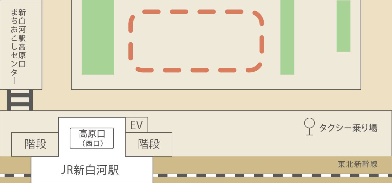 JR新白河駅　送迎バス乗り場