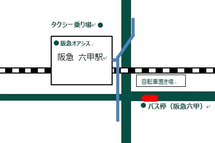 阪急六甲駅 バス停